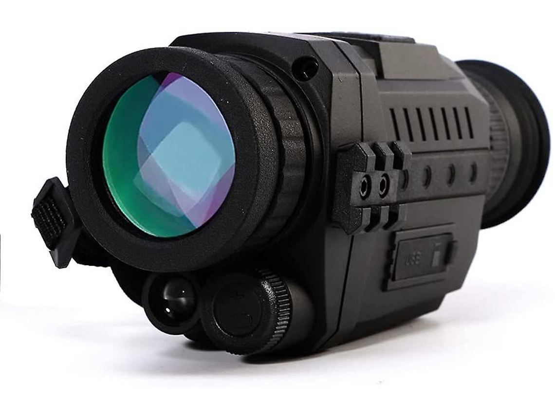 Visor Noturna Monocular 5x35 Digital Infravermelho Hd Foto Vídeo Reprodução Outdoor Vigilância Segurança Caça Caminhada Preto Yizhood