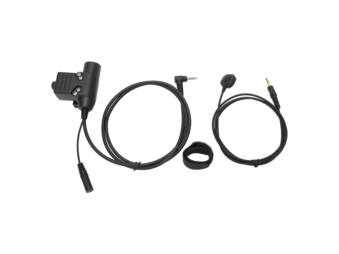 Microfone De Dedo U94 Com Ptt, Alta Resistência E Fácil Instalação, Adaptador Para Yaesu Vx3r, Preto. Brilvibera