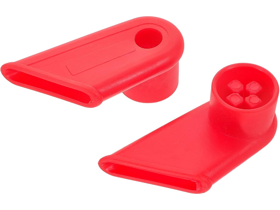 Conector De Alça Supermercado, 1 Par, Plástico Vermelho, Peça