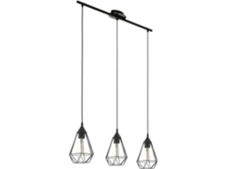 Candeeiro Suspenso EGLO 790 Tarbes (Preto - E27 - 3 x 180 W - Aço)