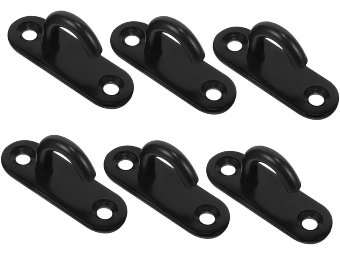 Conjunto De 6 Ganchos Teto Em Aço Inoxidável, Suporte Reforçado Para I