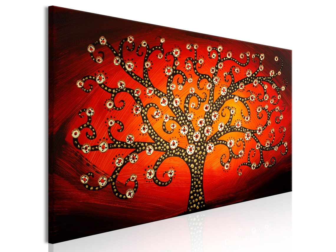 Quadro ARTGEIST Fiery Tree (1 Part) Narrow (150x50)