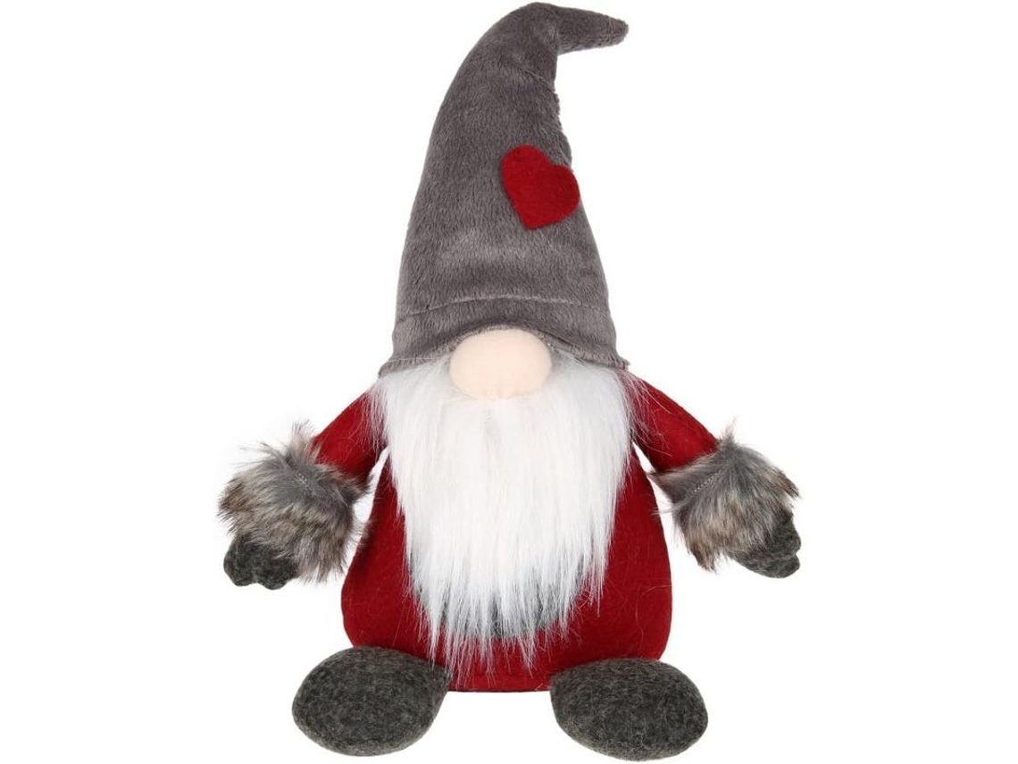 Boneco de Pelúcia Tomte, Natal, Decoração, Sentado, Escandinavo | S/MARCA