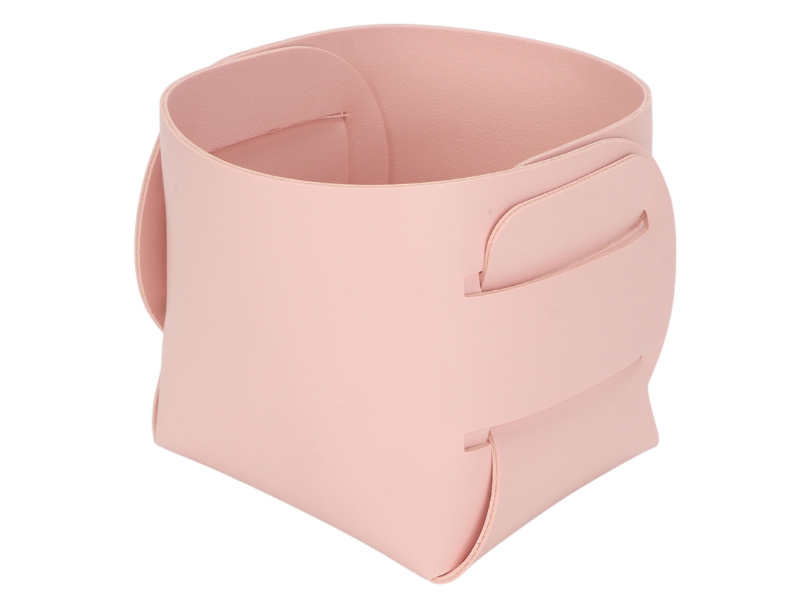 Porta Cepillos De Uñas De Material Pu Duradero Y Resistente Organizador Práctico Para Maquillaje De Uñas En Rosa Para Hogar
