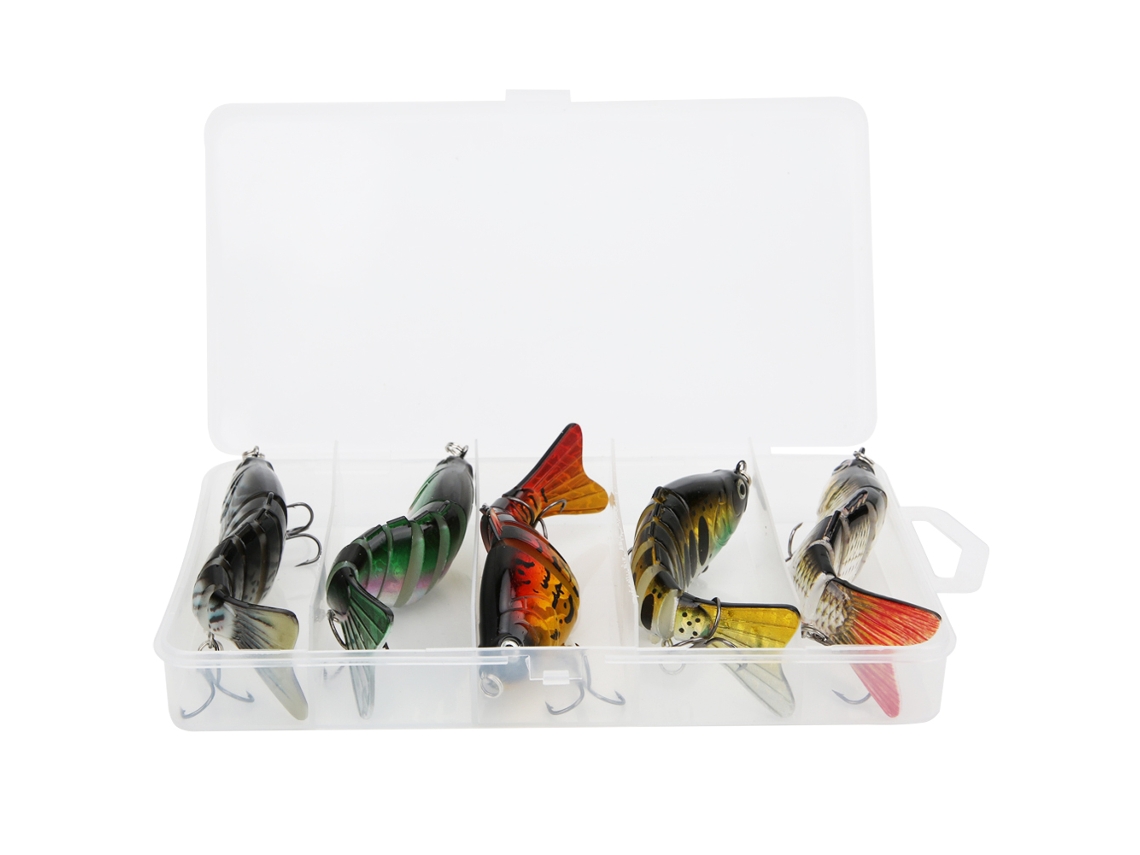 5 Pcs Isca Artificial 10cm Sinking Wobblers com Gancho