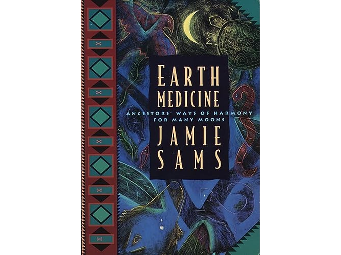 Livro Earth Medicine de Jamie Sams (Inglês)