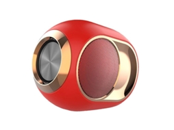 2026-altavoz Bluetooth 5.0 Subwoofer Estéreo Hi-fi Tws Inalámbrico Com Suporte Para Usb (vermelho)
