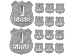 Conjunto de 20 Distintivos Decorativos de Polícia CHABERLU