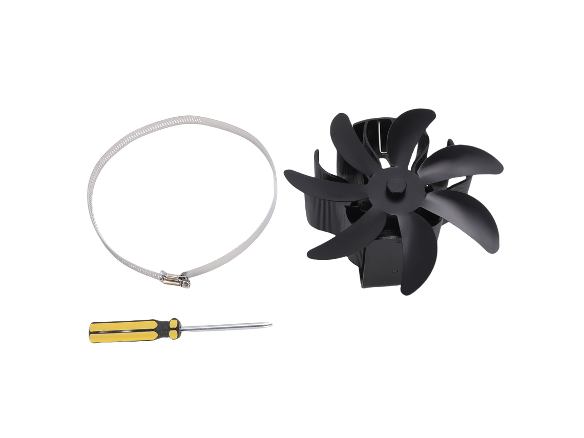 Ventilador Laxiscreed Para Lareira Em Liga De Alumínio Com Adaptador Magnético, Funcionamento Sem Eletricidade