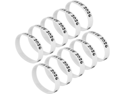 Pulseiras De Silicone Stobaza Para Formatura Da Turma 2026, 202mm, Pacote Com 10 Unidades Acessório Temático Para Festa
