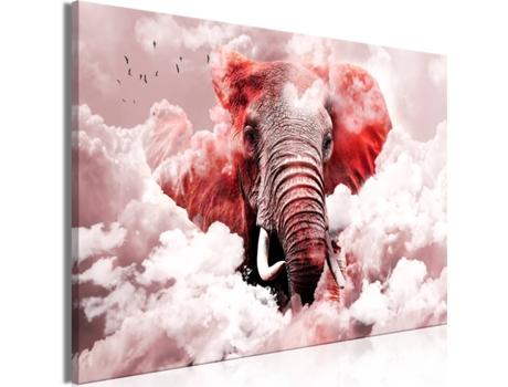 Quadro ARTGEIST Elephant In The Clouds - Pink (120 x 80 cm)