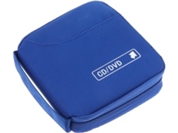 Organizador de CDs Azul Shock Prova para DVDs com 32 Camadas.