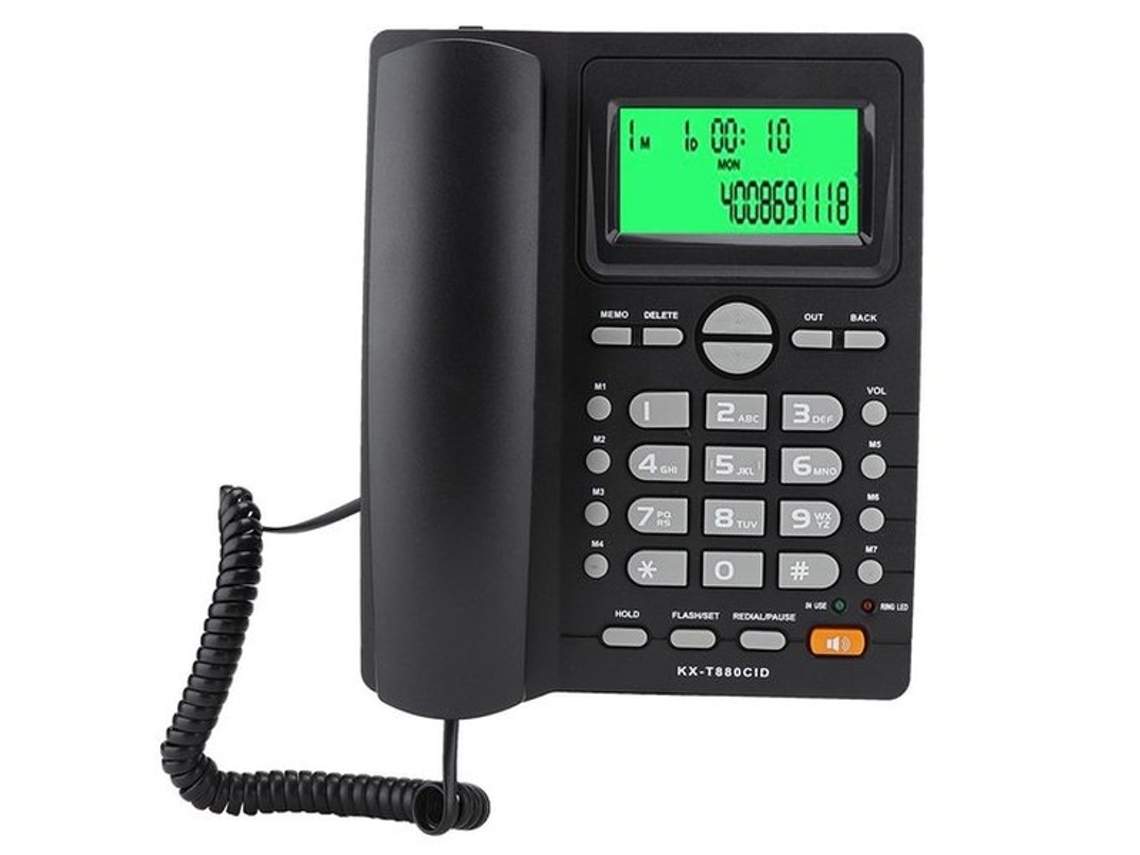 Telefone Fixo Com Identificador De Chamada - Redução De Ruído - Placa De Indicação Rápida - Telefone Conectado - Alto-falante - Amplas Aplicações