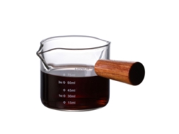 Copo de Leite e Medidor de Café LAXISCREED com Cabo de Madeira