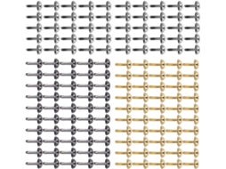 Tachas Genéricas De Cabeça Redonda, 150 Peças Galvanizadas Para Decoração De Bolsas, Roupas E Artesanato
