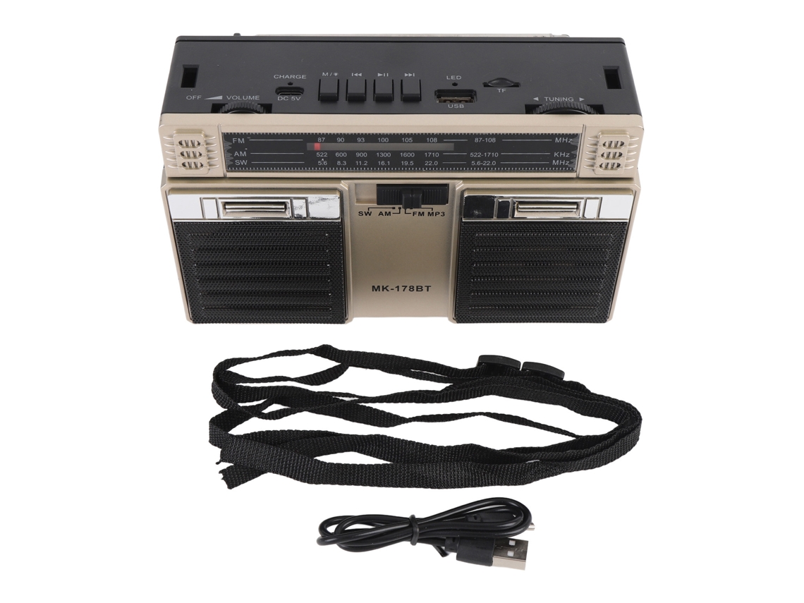Rádio Portátil Am Fm Sw com Bluetooth LAXISCREED