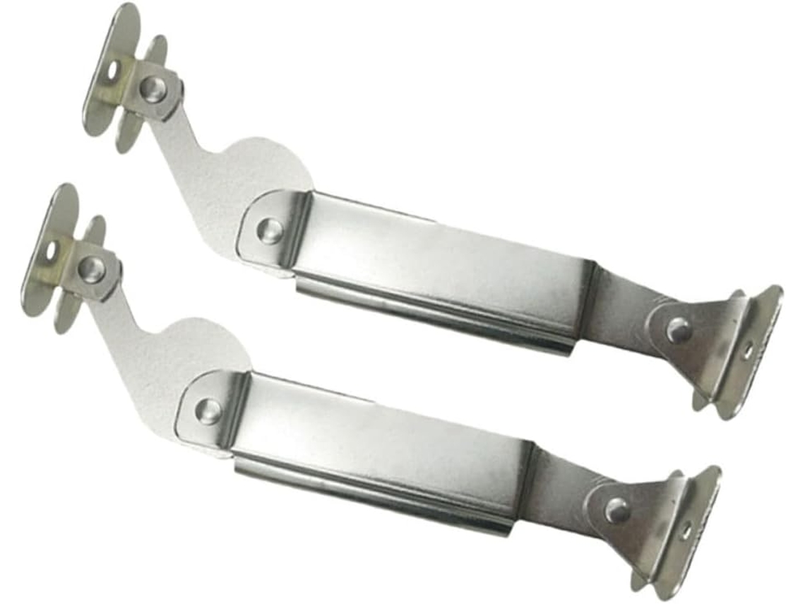 Suporte De Ferro Para Armário Com Dobradiças Reforçadas Prata, 2