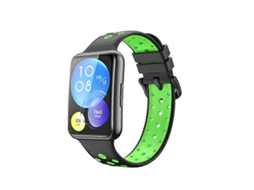 Pulseira De Silicone Bicolor Para Huawei Watch Fit 2