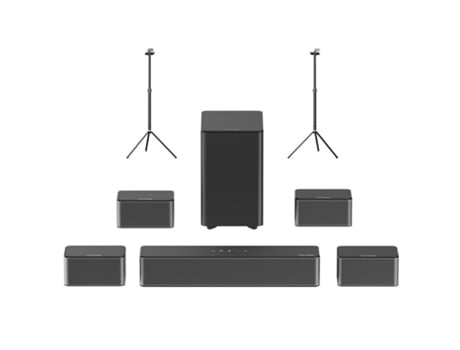 Soundbar Ultimea Poseidon D80 7.1 Canal 1 Par De Suportes Para Alto-falantes Steady 300 Dolby Atmos 460w Potência De Pico Controlo Por App