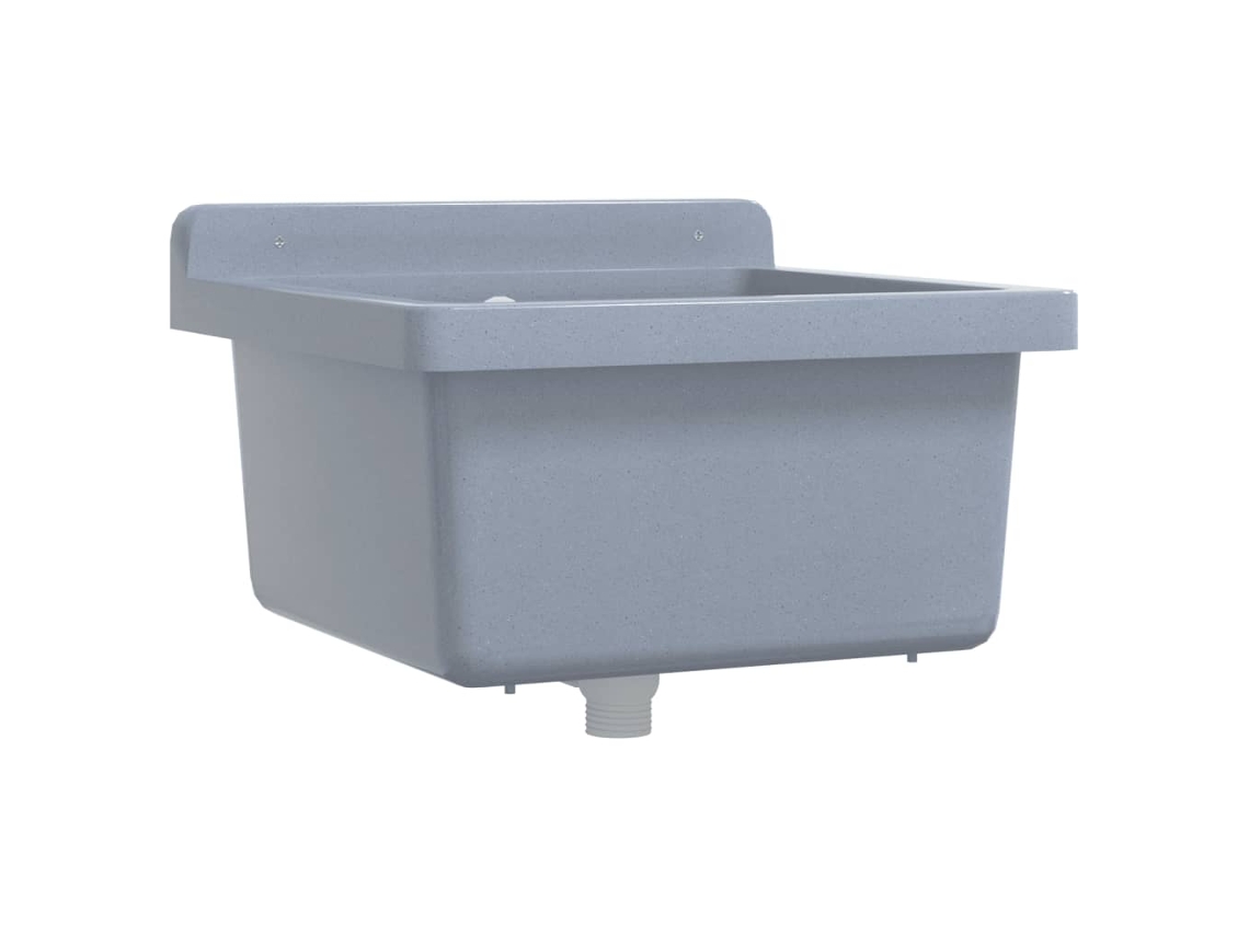 Sink Washbasin, Sink Washbasins Vidaxl Cinzeto Resina (40 X 40 X 24 Cm)