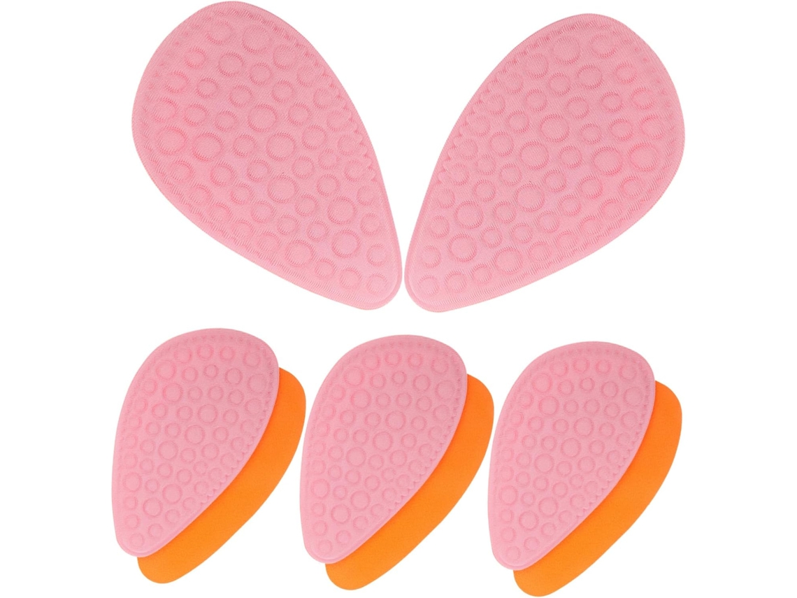 Conjunto De 4 Pares Palmilhas Femininas Confortáveis Para Calcanhar E Antepé, Ideais Para Eventos Sociais