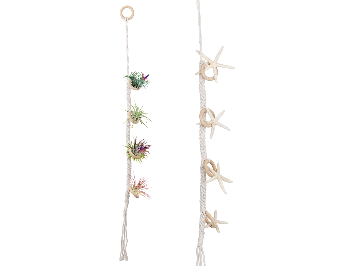 Suportes Para Plantas Aéreas Penduráveis Com Franja Decorativa
