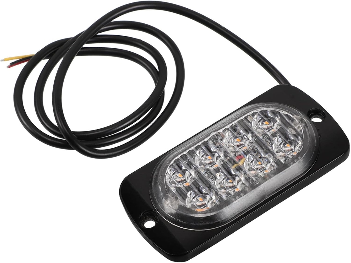 Luzes De Led Para Caminhões, Luz Estroboscópica De Led Ultrafina, 12-24v, Alumínio Preto, Luzes De Emergência Para