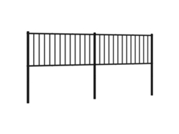 Headboard, Headboards Vidaxl Preto Aço (193 Cm)