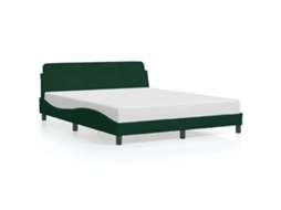 Bed Frame, Bed Frames Vidaxl Verde Veludo (160 X 200 Cm)