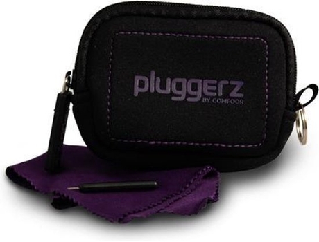 PLUGGERZ Estojo de Armazenamento para Tampões Auditivos Custom-Fit Proteção Auditiva Otoplástico
