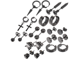 11 Pares De Brincos De Argola Para Piercing De Orelha E Nariz Para Mulheres E Meninas