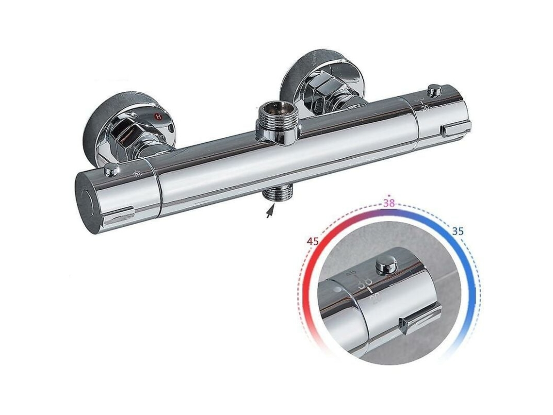 Misturador Termostático Para Chuveiro, Tecnologia De Toque Frio, Misturador De Água Quente E Fria, Resistente À Corrosão