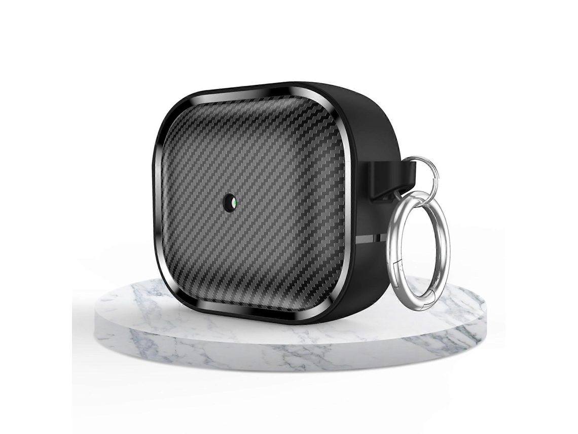 Capa para AirPods Série 3 com moldura para fotos em fibra de carbono. GIECY