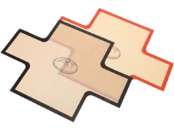 Tapete de Silicone para Assar, 2 Peças, Reutilizável, Resistente Ao Calor, com Forma Pão e CHABERLU