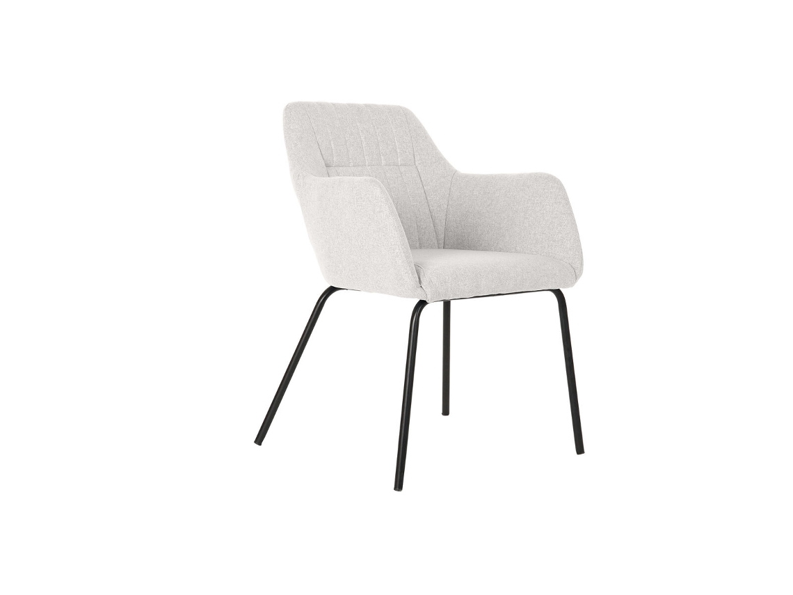 Cadeira DKD HOME DECOR Bege Metal 59,5x60,5x78 cm