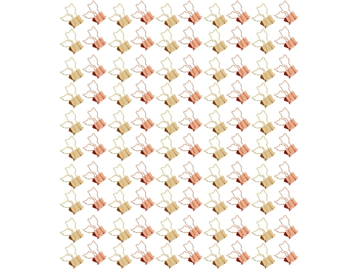 100-clipes De Papel Em Formato Gato Na Cor Ouro Rosé, Design Vazado, Mini Clipes Divertidos Documentos E Ingressos