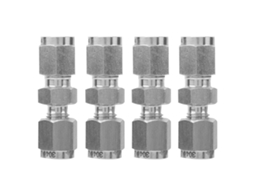 Adaptador De Tubo De Compressão Laxiscreed Em Aço Inoxidável 304 Para Redução Reta Com Ferrule Dupla