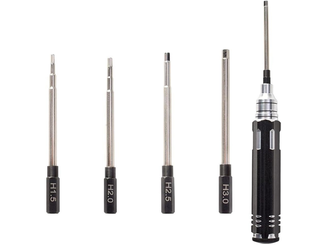 Conjunto De Chaves Fenda Hexagonais 4 Em 1 Para Modelos Rc,