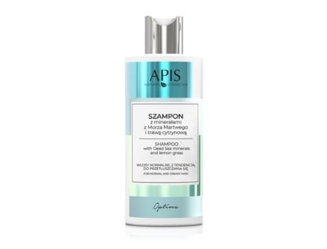 Shampoo Apis Optima Com Minerais Do Mar Morto E Capim Limão, 300ml