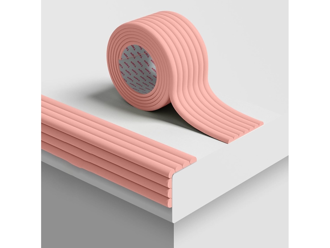 Proteção Cantos Espuma Adesiva 8cm X 10m - Rosa - Eifson