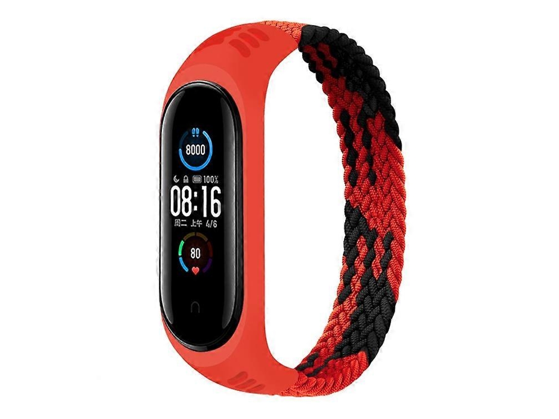 Pulseira Universal De Nylon Elástico Para Xiaomi Mi Band 6/5/4/3, Tamanho: Xl 180mm (arco-íris)