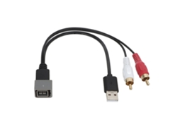 Adaptador De Cabo De Vídeo E Áudio Usb De 8 Pinos Para Rca Macho Para Nissan Cube 2011 2012 Aquaforge
