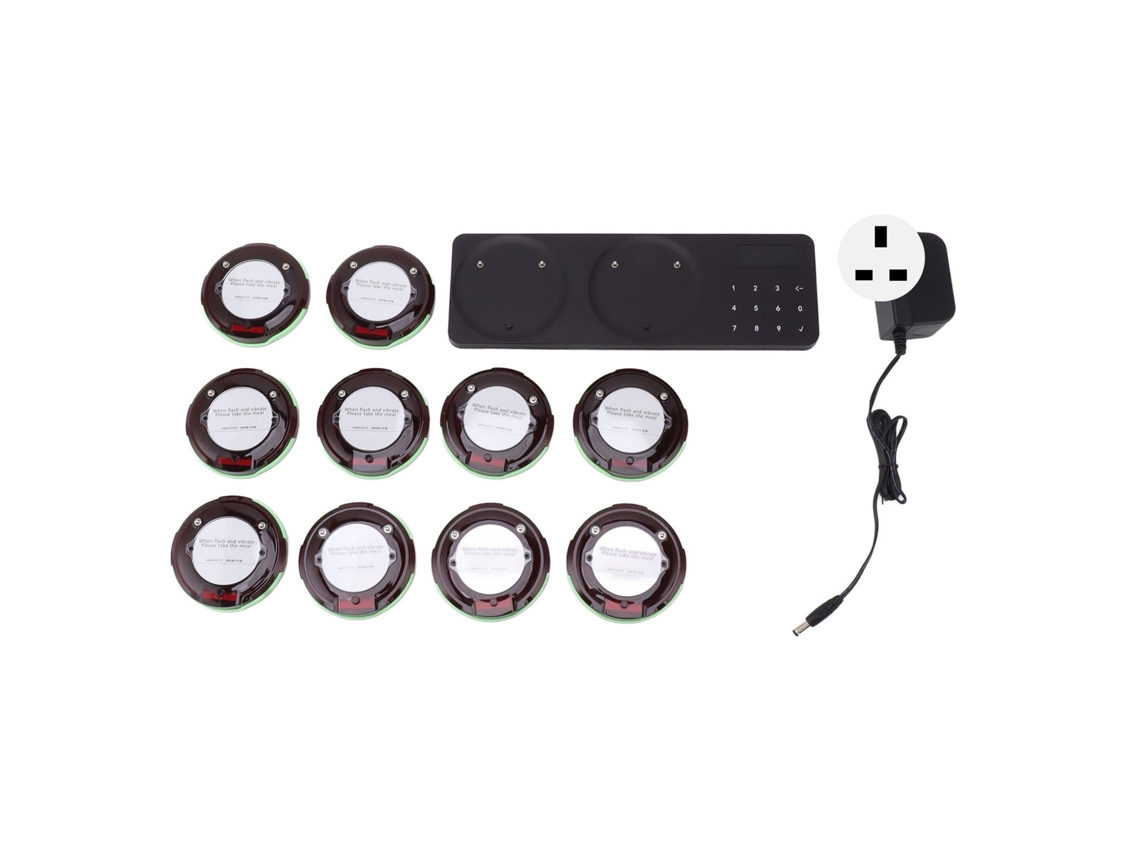 10 Pagers LAXISCREED com Vibração e Luz Uk Plug