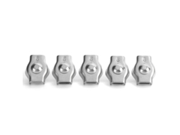 Conjunto De 5 Abraçadeiras Corda Simples Em Aço Inoxidável Para Fixação Máquinas Florestais, 6 Mm/0, 24 Polegadas