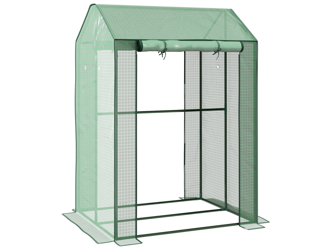Estrutura Fria com Porta de Rolo 100x80x150cm Verde ad