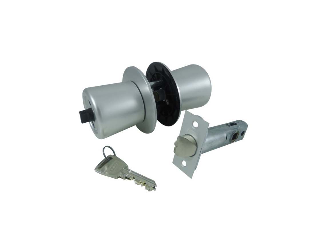 Fechadura Tubular 8704 SOFI Botão/chv. Alumínio