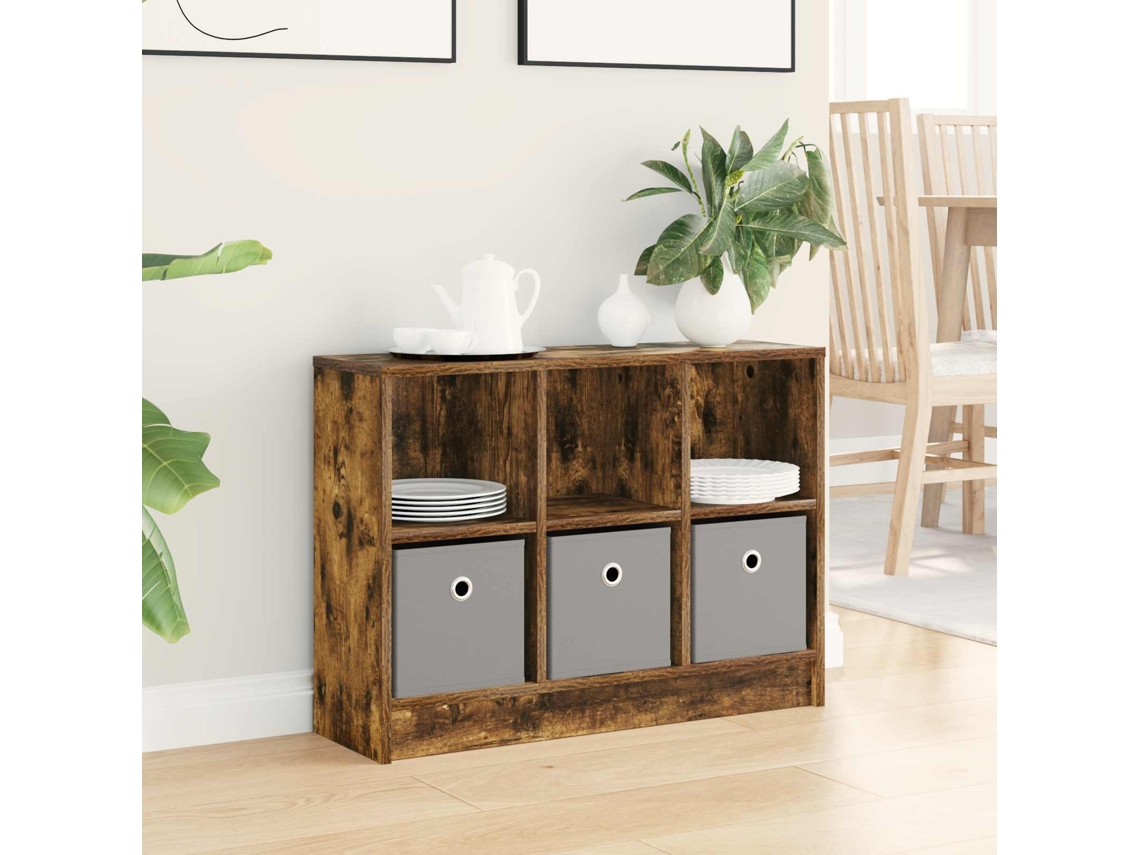 Vidaxl Buffet Com Gaveta Carvalho Defumado 73,5 X 22,5 X 53,5 Cm