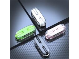 Fone de Ouvido Mali sem fio, Bluetooth 5.3, semi intra-auricular, com estojo de carregamento, rosa