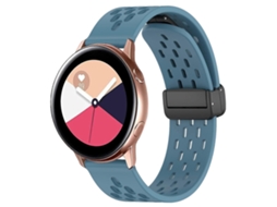 Pulseira De Silicone Dobrável De 20 Mm Com Fecho Magnético