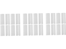 Conjunto de 12 Peças Organizadores Cabos Stobaza, Sem Marcas Instalação, Prático, Furos, Branco. 3 X 9 0,5 Cm
